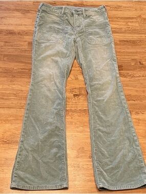 Pilcro Light Sage Green Corduroy Bootcut Pants